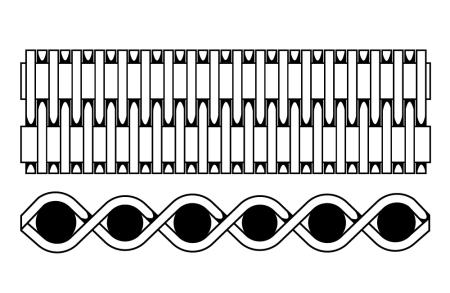 Műszaki drótháló páncélozott szövéssel