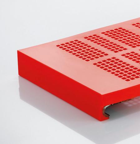 Poliuretán sziták ömlesztett anyagok válogatásához