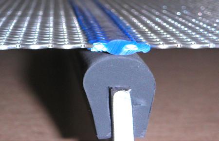 Védő gumiprofilok ipari képernyőkhöz