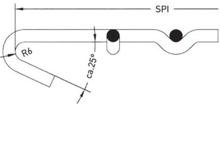Feszítőperem típusok