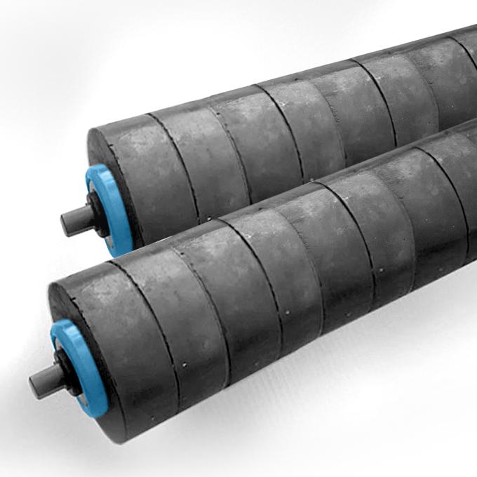 Gumírozott görgők szállítószalagokhoz